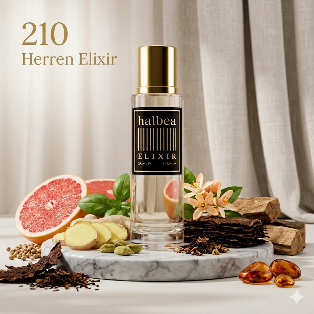 Halbea 210 – Herrem Luxus Elixir - Maskulin - Zitrisch - Holzig - Harzig