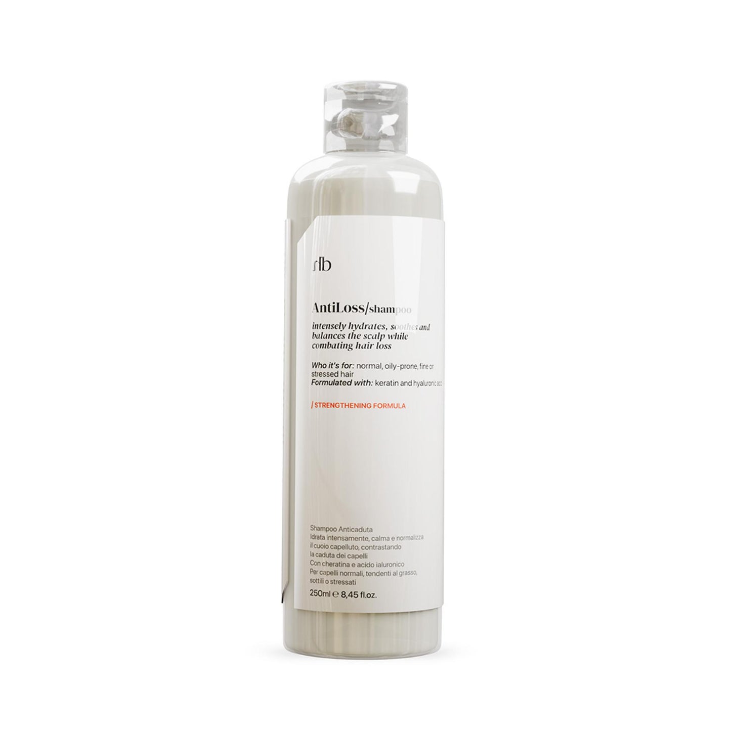 Halbea Anti Loss - Stärkendes Anti-Haarausfall-Shampoo mit Keratin und Hyaluronsäure – 250 ml