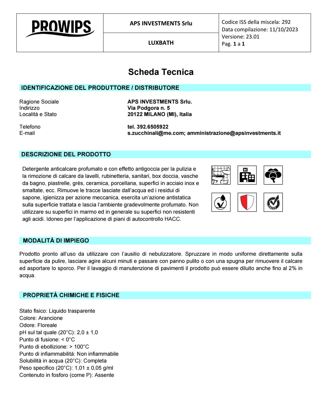 PROWIPS GLASCLEAN 💎 Profi Glasreiniger Glanz + Streifenfrei HCCAP hochkonzentriert