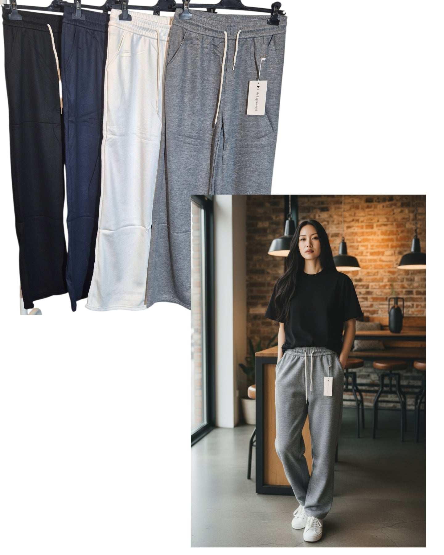 Sportive Hose Jogpants Bootcut  S/M o. L/XL in 4 Farben