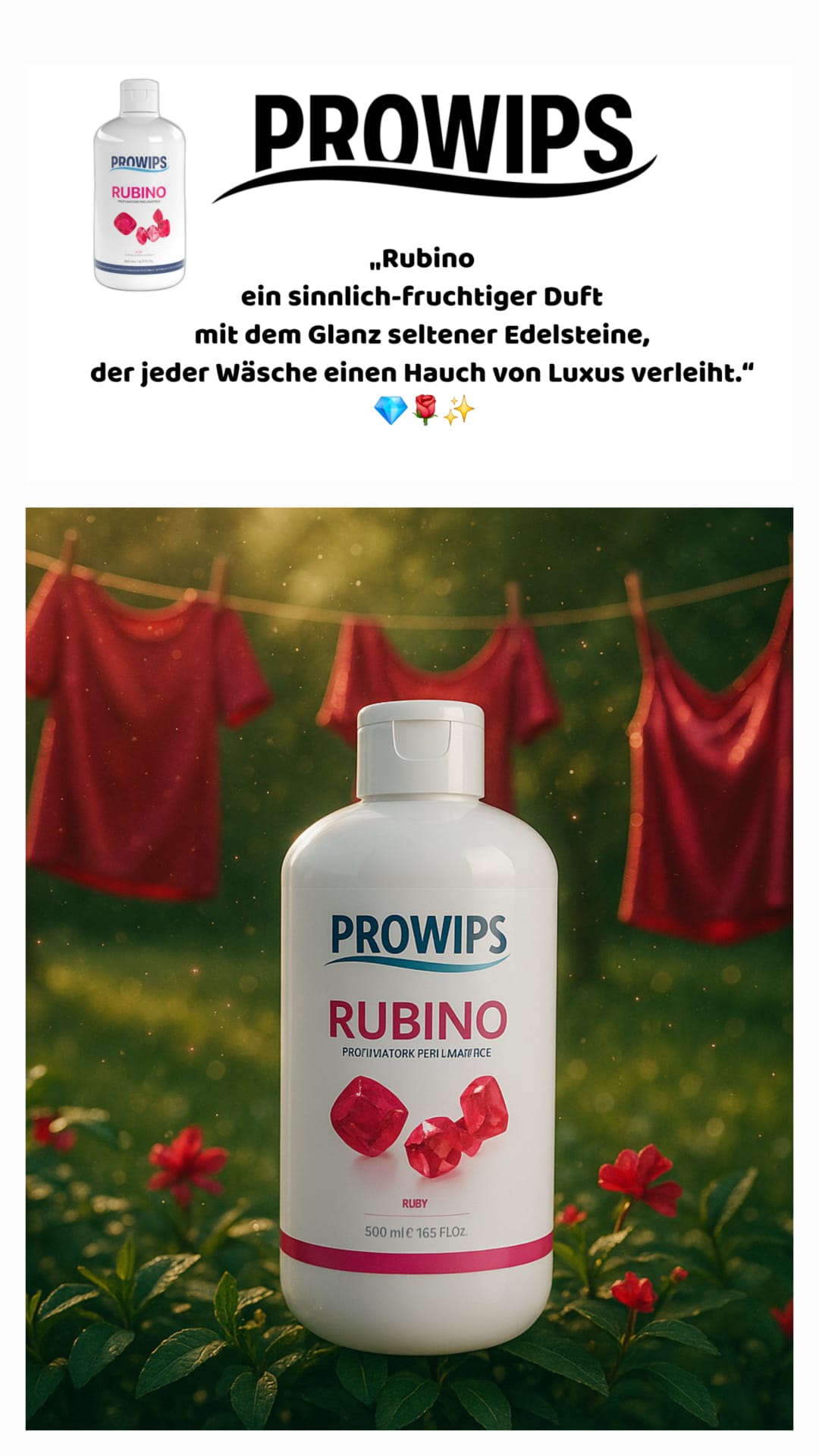 Wäscheparfüm Waschmaschinen Duft -  Frische Wäsche 500ml