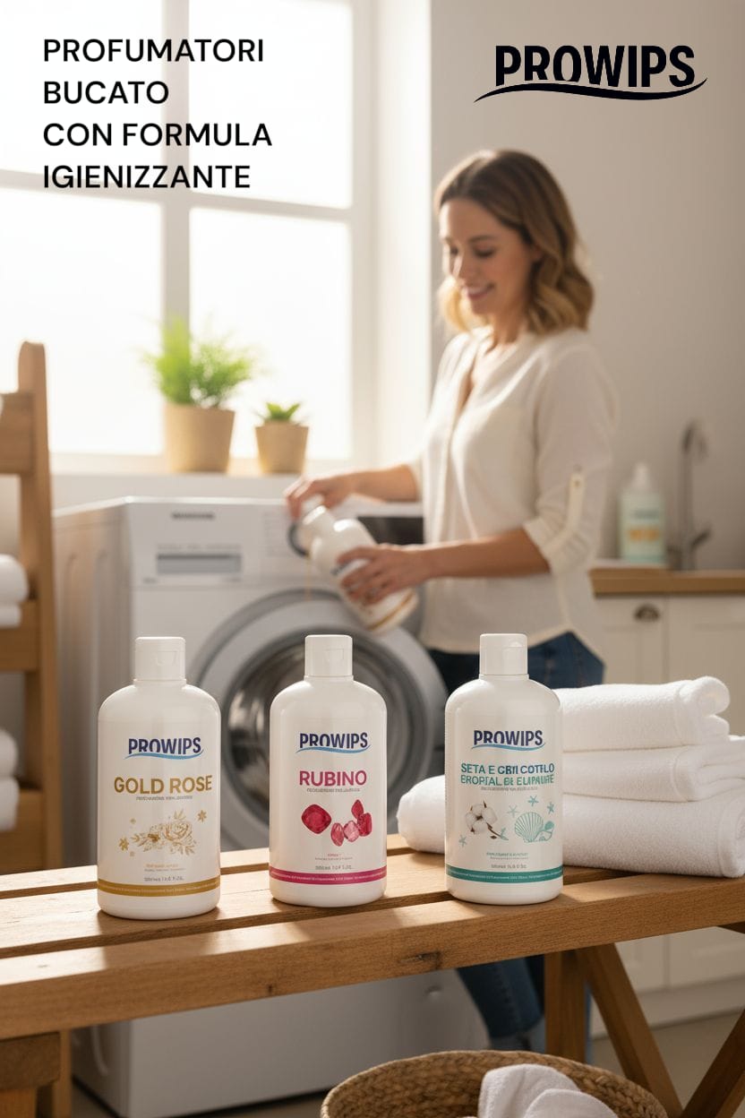 PROWIPS Wäscheduft 💎 Parfüm für Waschmaschinen -  Frische + Pflege für Textilien 500ml  hochkonzentriert / vegan