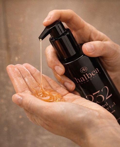 Halbea Shower Gel Elva 232 - Duschgel - Pflegend + Duftend nach Zuckerwatte Karamell Vanille -  BESTSELLER