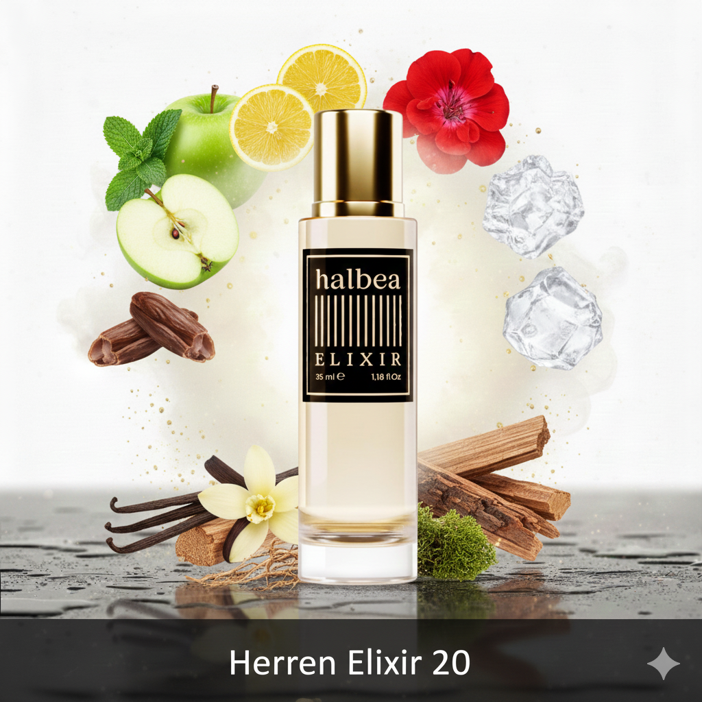 Divino Amante - Frischekick mit Minze Apfel - 20 - Halbea Herren Elixir Duft