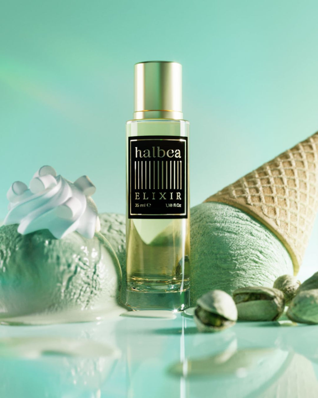Pistacchio Cream - 25 - Halbea Unisex Elixir Duft mit Zuckerwatte Sahne Kakao Rum Pfirsich