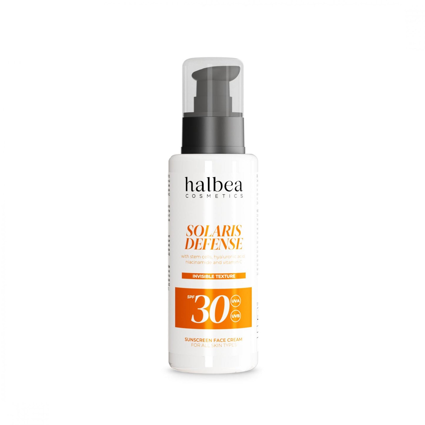 Halbea - Solaris Defense SPF30 - Gesichtscreme Sonnenschutz mit Hyaluron Vitamin C