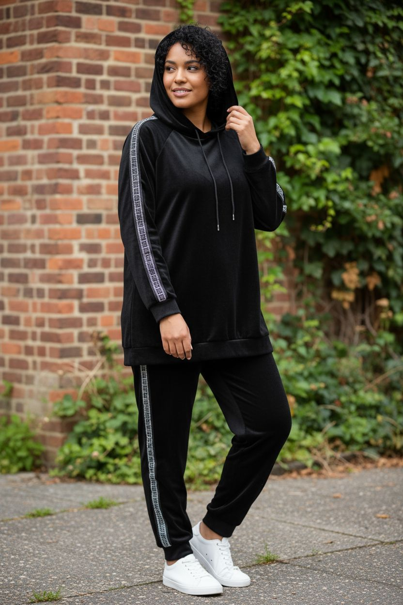 Bling Bling Nicciweich Hausanzug Jogginganzug 46 48 50 Curvy Size