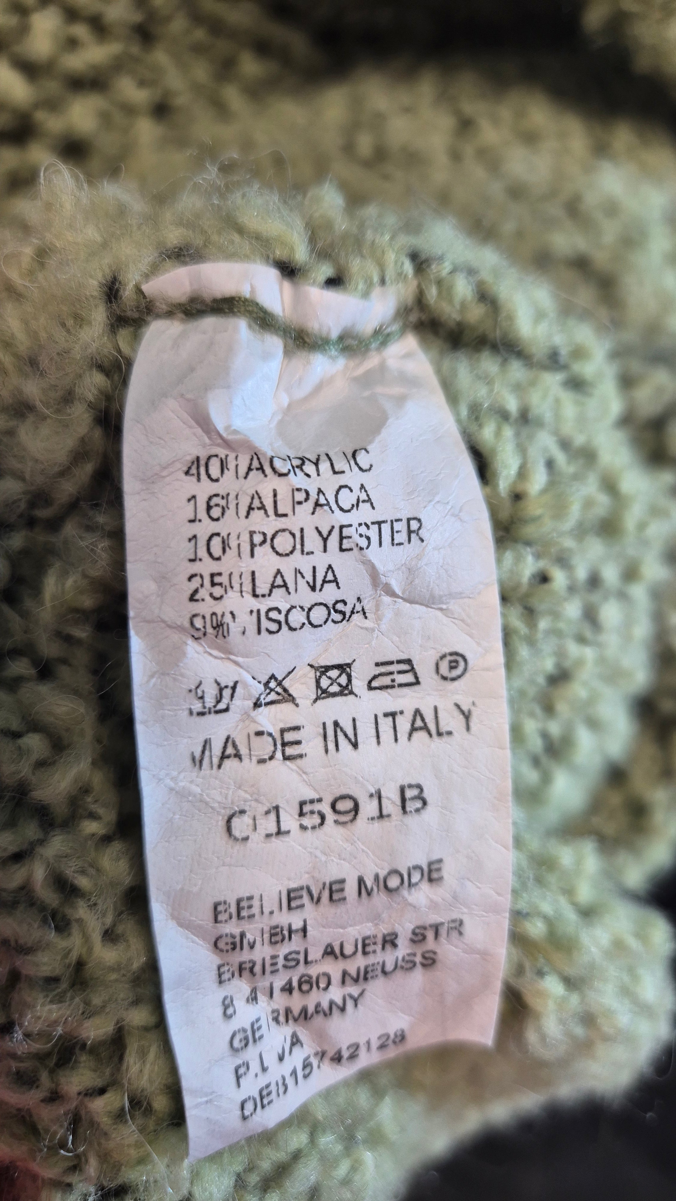 Oversize Boucle Flausch-Strickpullover Bestseller 38 bis 48 Onesize Pastell Salbeigrün