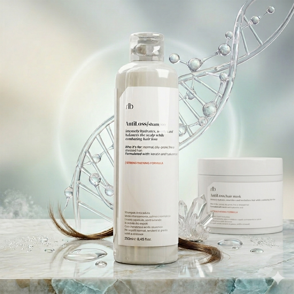 Halbea Anti Loss - Stärkendes Anti-Haarausfall-Shampoo mit Keratin und Hyaluronsäure – 250 ml