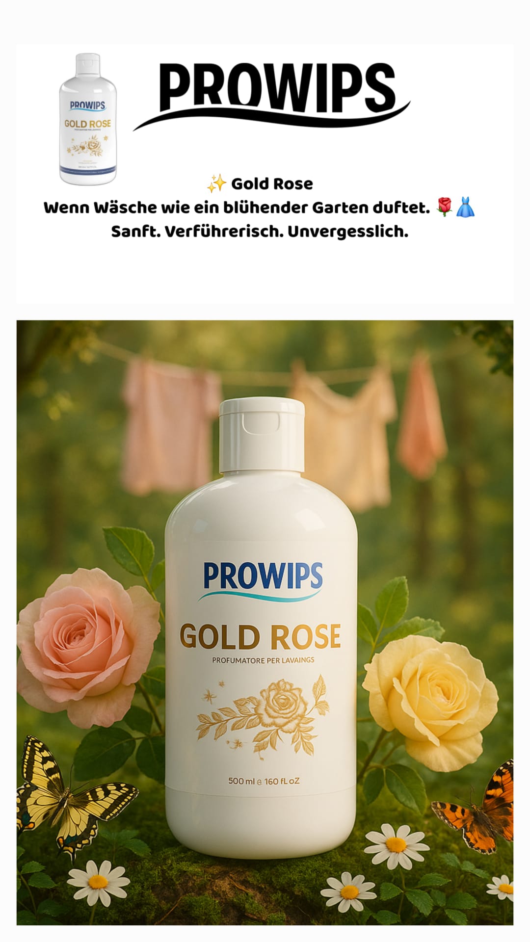 Wäscheparfüm Waschmaschinen Duft -  Frische Wäsche 500ml