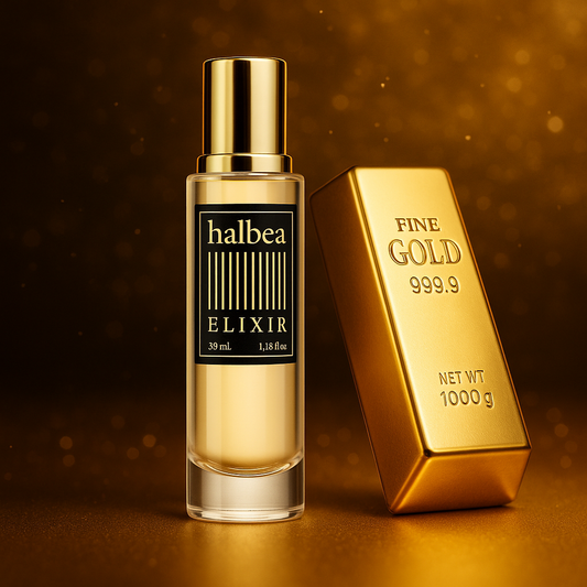 Fairless Gold - 27 - Halbea Herren Elixir Duft mit Minze Rose Amber Leder
