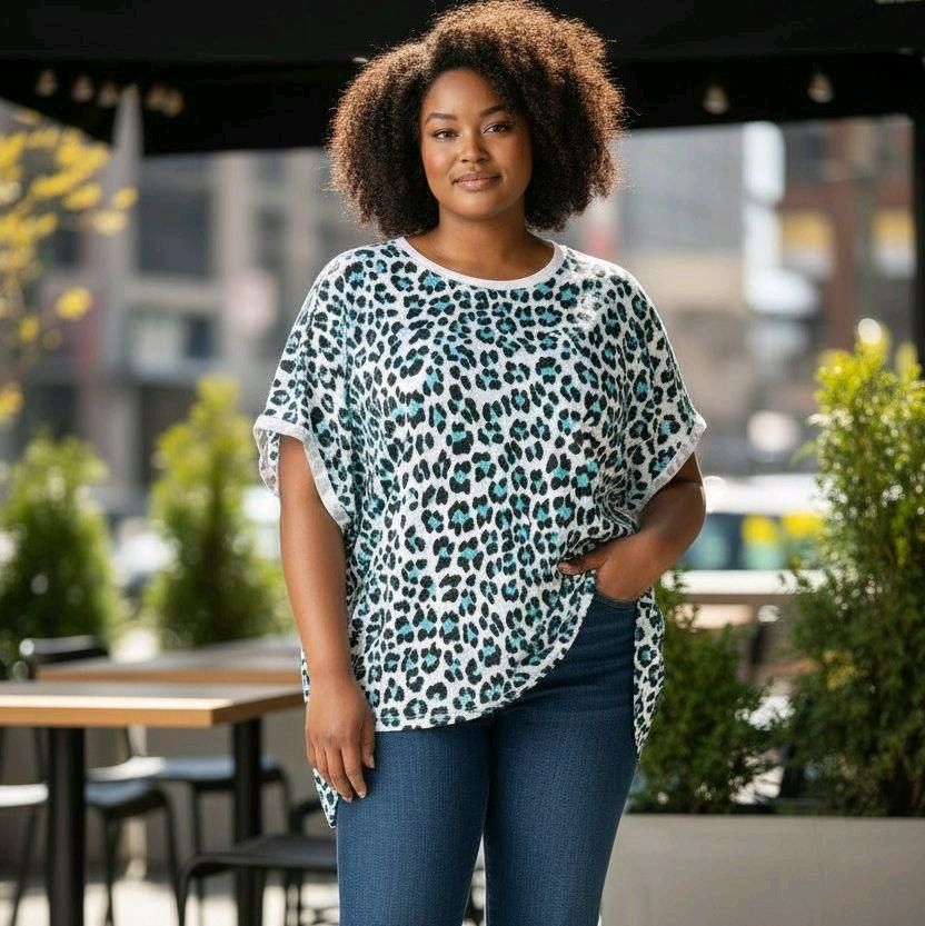 Italy Mode Leo Style Oversize Shirts Onesize = 44 bis 48 in tollen Farben - aktuelle Kollektion für bequeme Passform