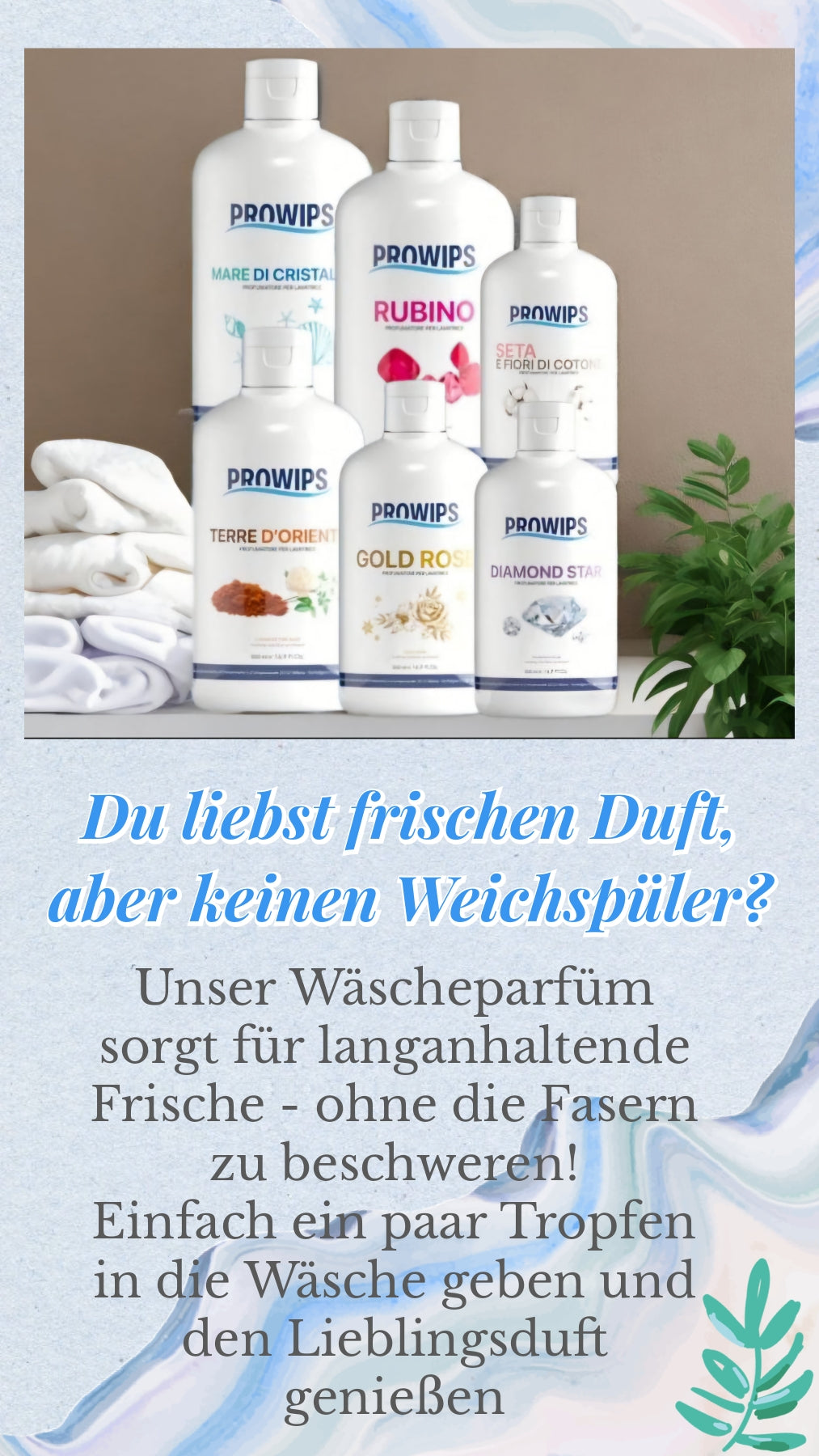 Wäscheparfüm Waschmaschinen Duft -  Frische Wäsche 500ml