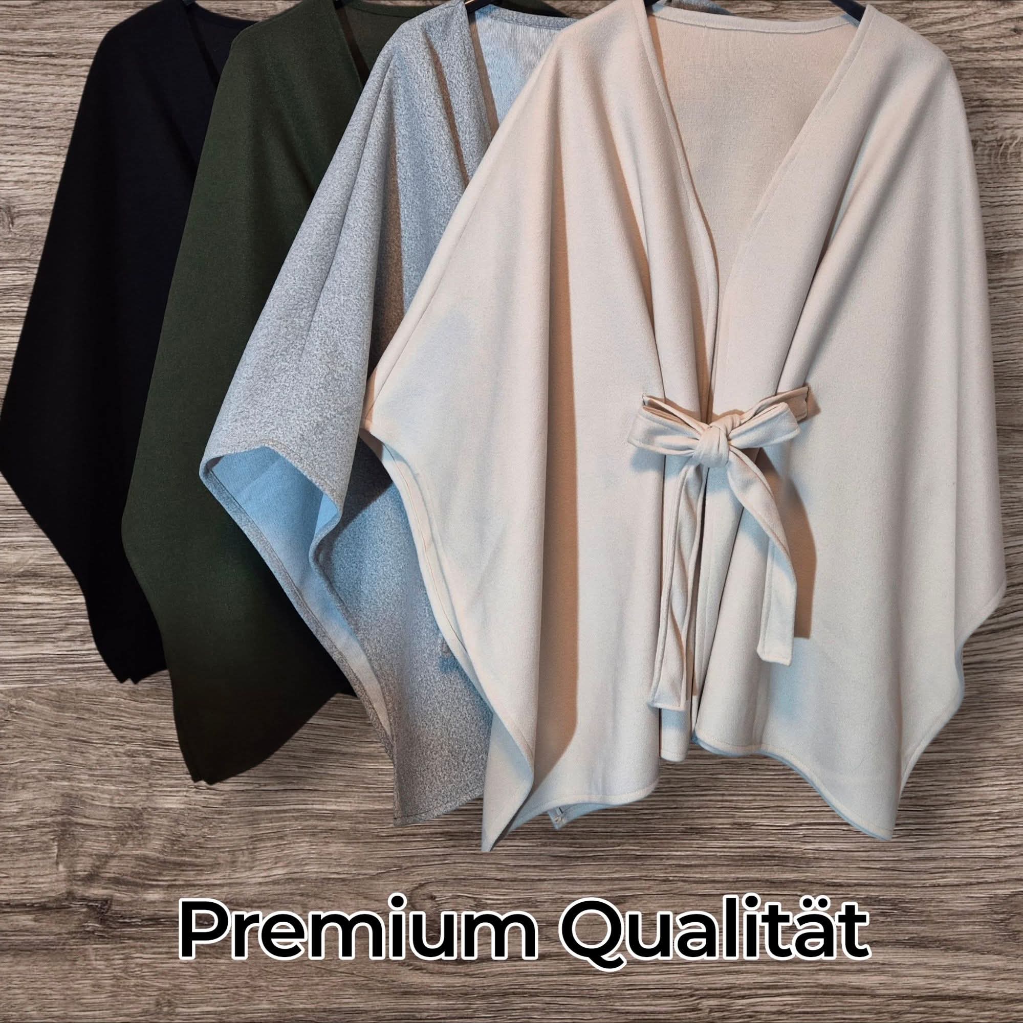 Ital. Poncho-Style Cape Jacke ONESIZE in 4 Farben